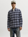 Jack & Jones Flanelová pánská kostkovaná košile navy