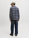 Jack & Jones Flanelová pánská kostkovaná košile navy