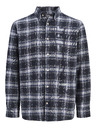 Jack & Jones Flanelová pánská kostkovaná košile navy