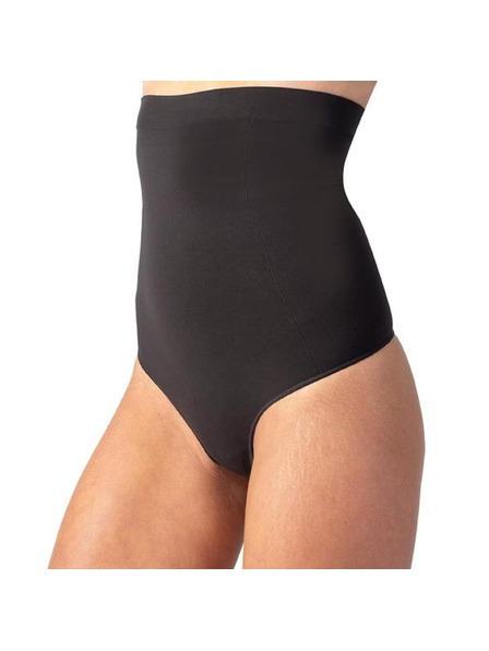 Bellinda INVISIBLE SILHOUETTE HIGH WAIST THONG - Dámská formující tanga s vysokým pasem - černá