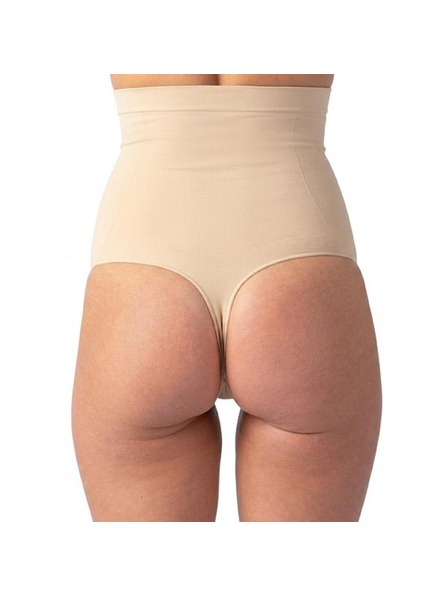 Bellinda INVISIBLE SILHOUETTE HIGH WAIST THONG - Dámská formující tanga s vysokým pasem - tělová