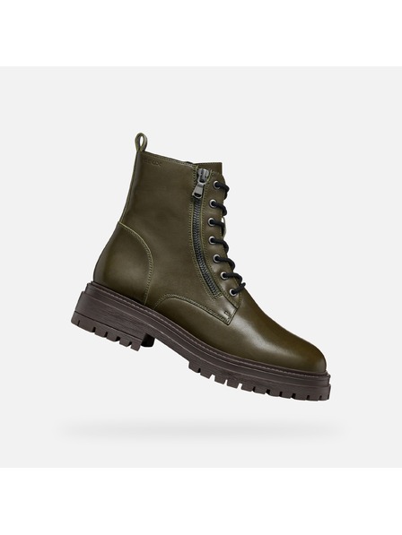 Geox Khaki dámská kotníková obuv Geox Iridea