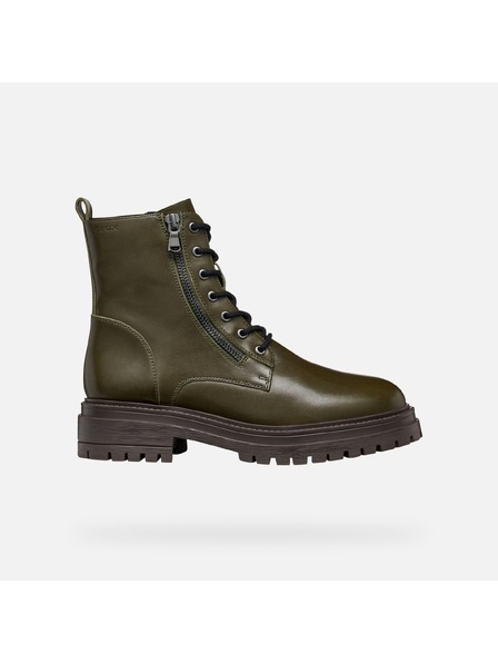 Geox Khaki dámská kotníková obuv Geox Iridea