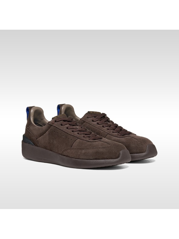 Geox Tmavě hnědé dámské tenisky Geox GXRN-02