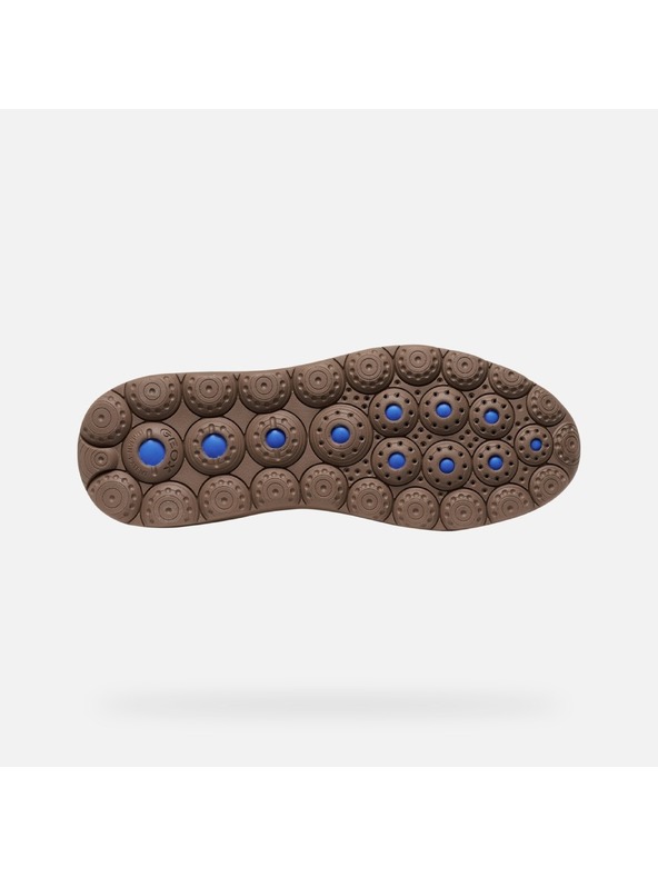 Geox Tmavě hnědé pánské tenisky Geox Spherica Plus