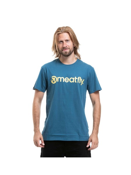 Meatfly Meatfly pánské tričko MF Logo Super Teal