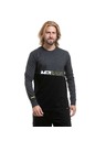 Meatfly Meatfly pánské tričko s dlouhým rukávem Judgement Charcoal Heather / Black