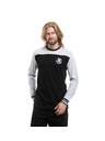 Meatfly Meatfly pánské tričko s dlouhým rukávem Judgement Quiet Gray / Black