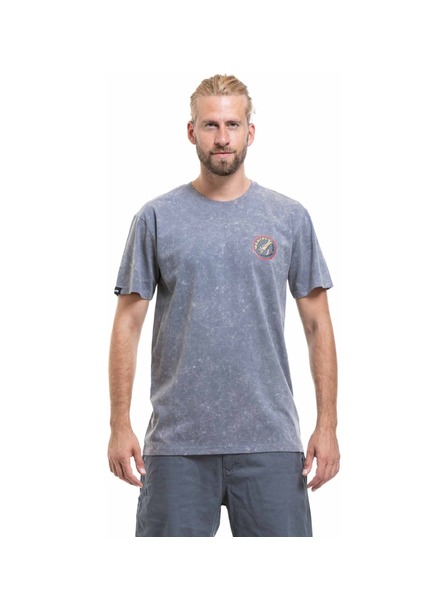Meatfly Meatfly pánské tričko Eternal Pewter Acid Wash
