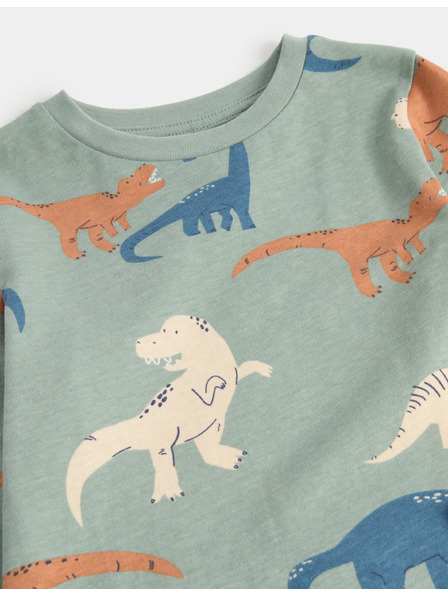 Marks & Spencer Pyžamo z čisté bavlny s motivem dinosaura (1–16 let) Marks & Spencer zelená