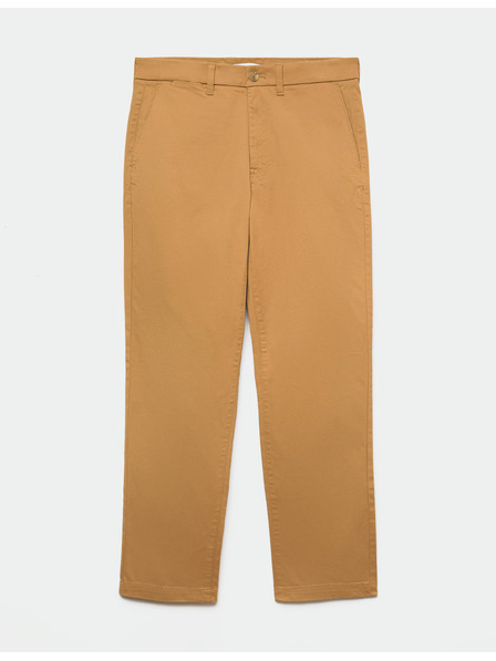 Marks & Spencer Keprové chino kalhoty Heritage normálního střihu Marks & Spencer hnědá