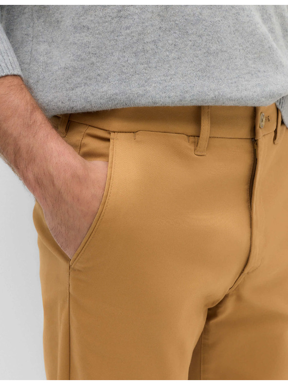 Marks & Spencer Keprové chino kalhoty Heritage normálního střihu Marks & Spencer hnědá