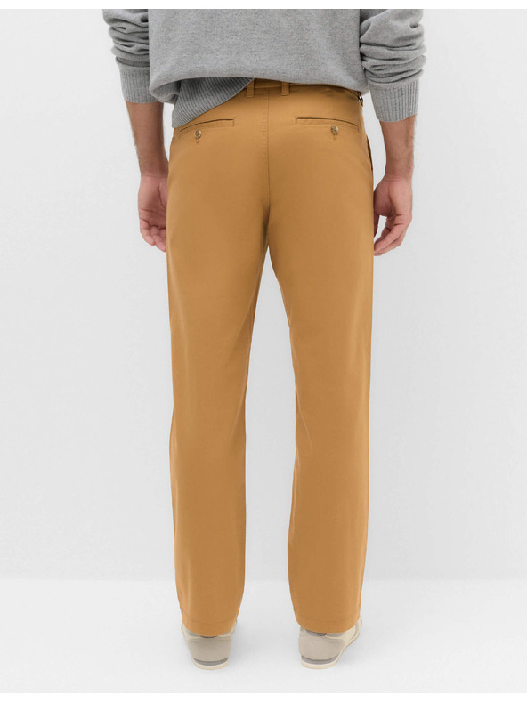 Marks & Spencer Keprové chino kalhoty Heritage normálního střihu Marks & Spencer hnědá