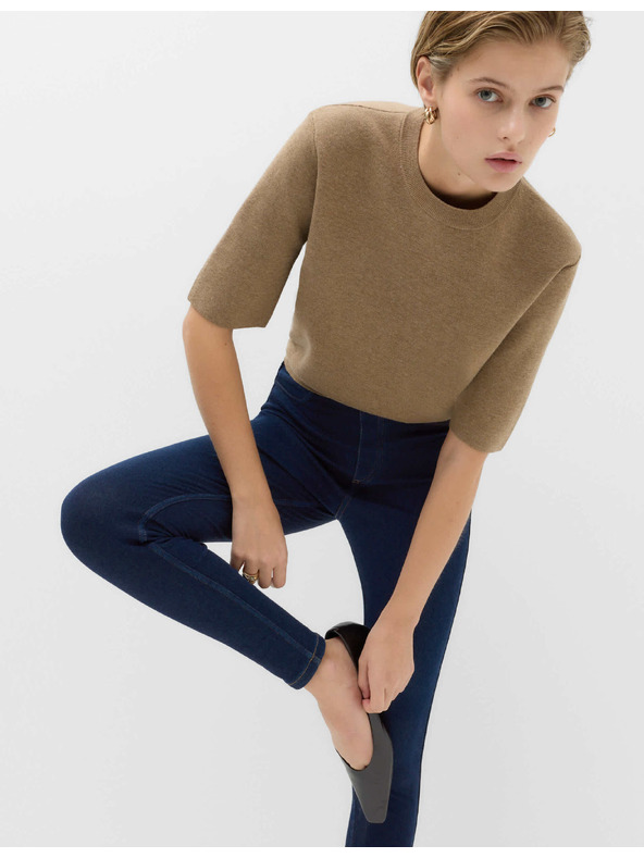 Marks & Spencer Pohodlné jeggíny s vysokým pasem Marks & Spencer námořnická modrá