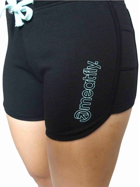 Meatfly Meatfly dámské teplákové kraťasy Nea Black / Mint