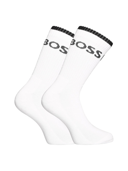 BOSS Sada šesti - ponožky BOSS vysoké bílé